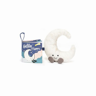 Jellycat Hello Moon Fabric and Amuseables Moon Medium Australia | 234769LAN